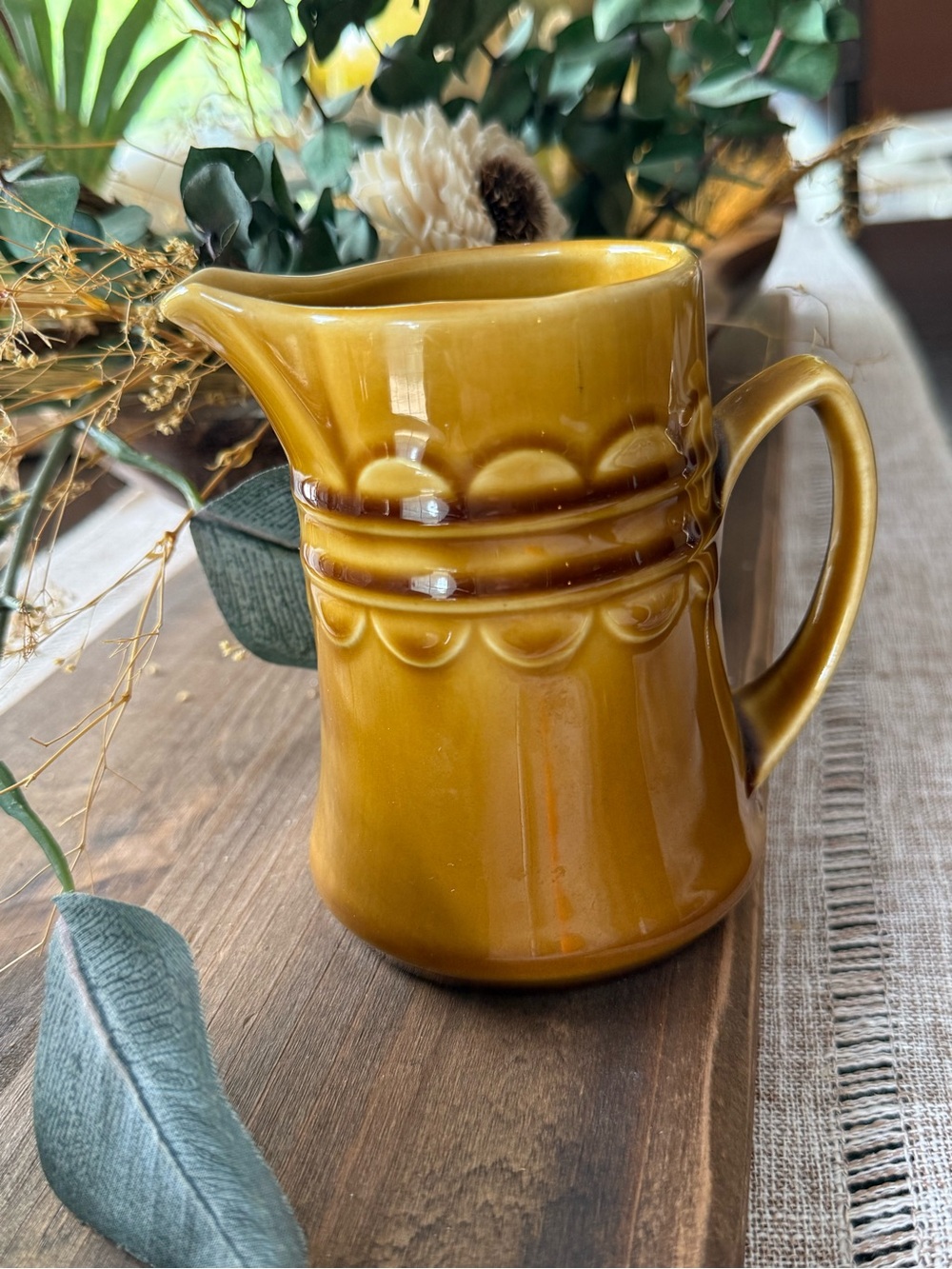 Vintage Homer Laughlin Granada Creamer Gold Speck Glaze